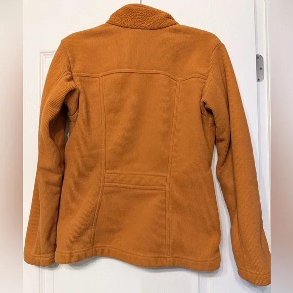 Patagonia Women’s Medium Orange Zip-up Fleece Jacket - Picture 4 of 8